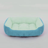 Square Plush Calming Dog Bed | Cushioned Kennel Sofa for Small to Large Pets