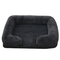 Square Plush Dog Bed | Thickened Winter Sofa with Removable Mat Cover