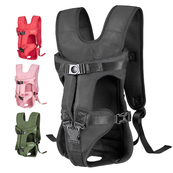 Unisex Dog Carrying Backpack | Breathable Mesh Pet Carrier for Outdoor Adventures 0