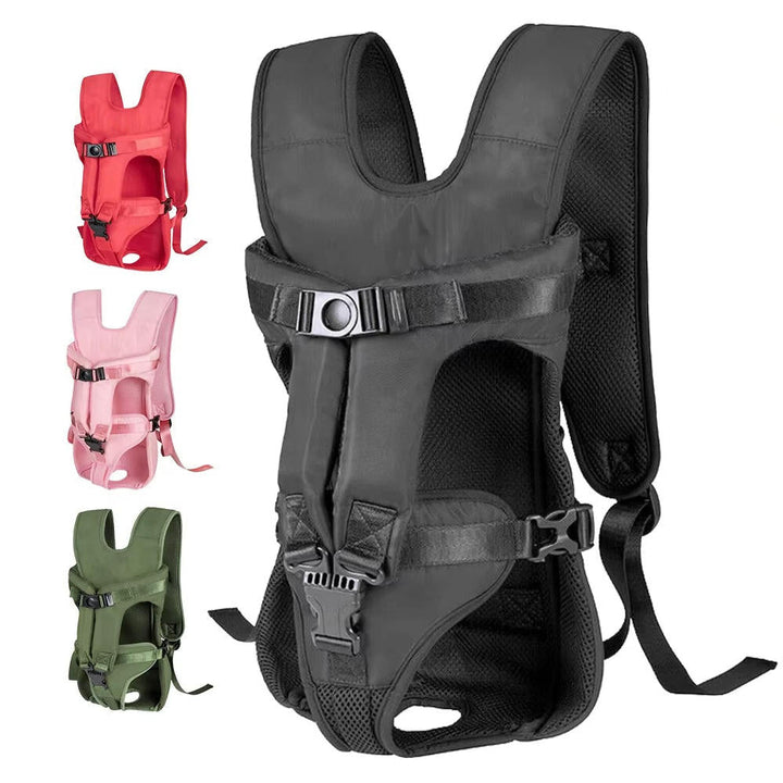 Unisex Dog Carrying Backpack | Breathable Mesh Pet Carrier for Outdoor Adventures 0