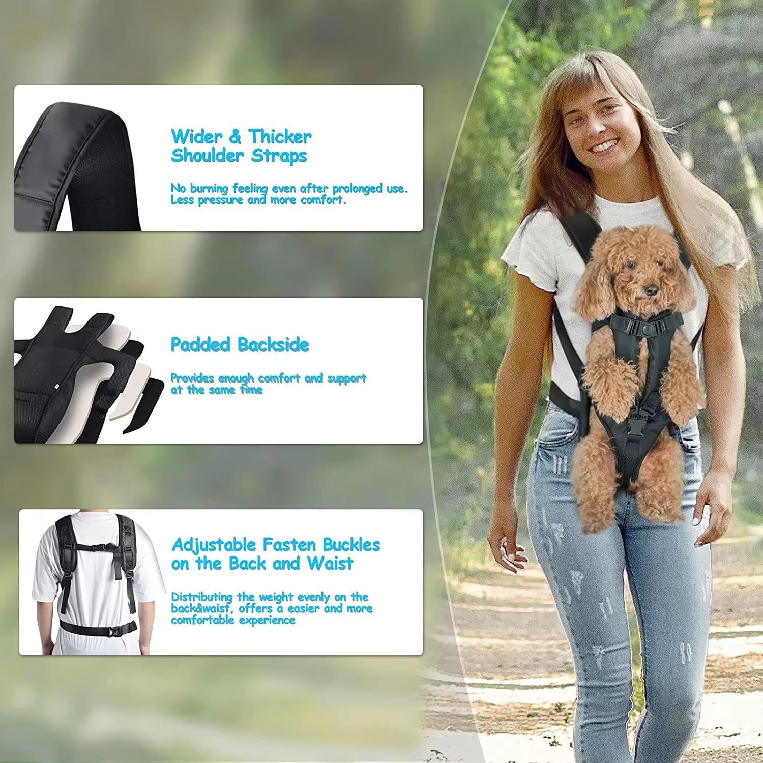 Unisex Dog Carrying Backpack | Breathable Mesh Pet Carrier for Outdoor Adventures 5