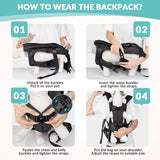 Unisex Dog Carrying Backpack | Breathable Mesh Pet Carrier for Outdoor Adventures 7