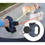 Unisex Durable Nylon Double Dog Leash | Anti-Tangle Dual Lead with Padded Handle 1