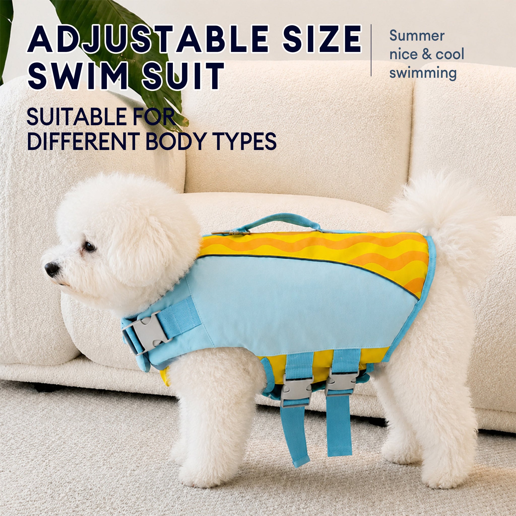 Unisex Durable Oxford Cloth Dog Life Jacket | Stylish High-Buoyancy Swim Vest for Safety 4