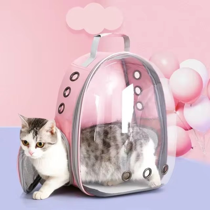 Unisex Durable Oxford Cloth Pet Carrier | Breathable Space Capsule Design for Cats and Dogs 4