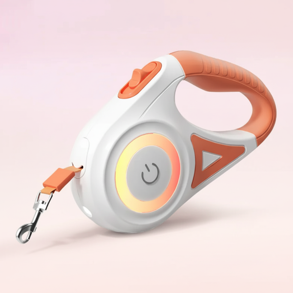 Unisex Durable Plastic Retractable Dog Leash | LED Illuminated Tangle-Free Walking Accessory 0