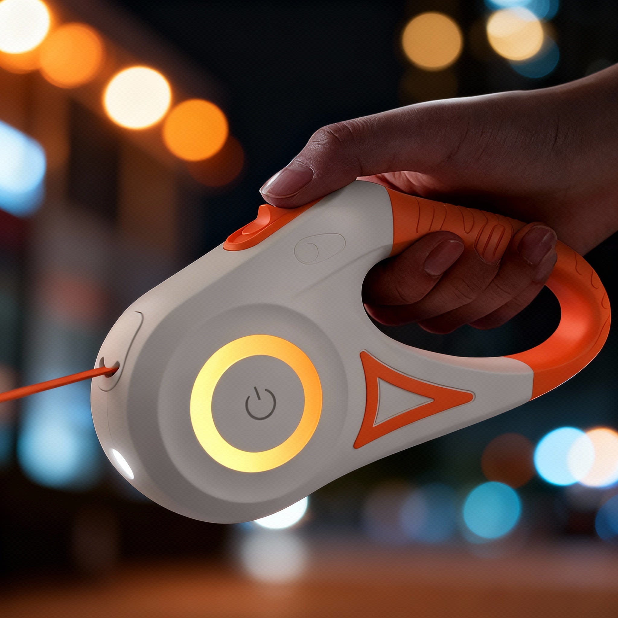 Unisex Durable Plastic Retractable Dog Leash | LED Illuminated Tangle-Free Walking Accessory 7