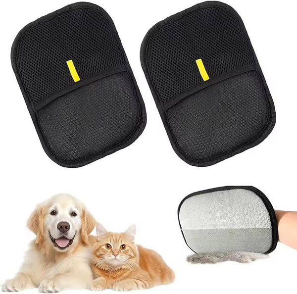 Unisex Electrostatic Fabric Grooming Gloves | Gentle Pet Grooming Tool for Dogs and Cats 0