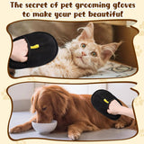 Unisex Electrostatic Fabric Grooming Gloves | Gentle Pet Grooming Tool for Dogs and Cats 1