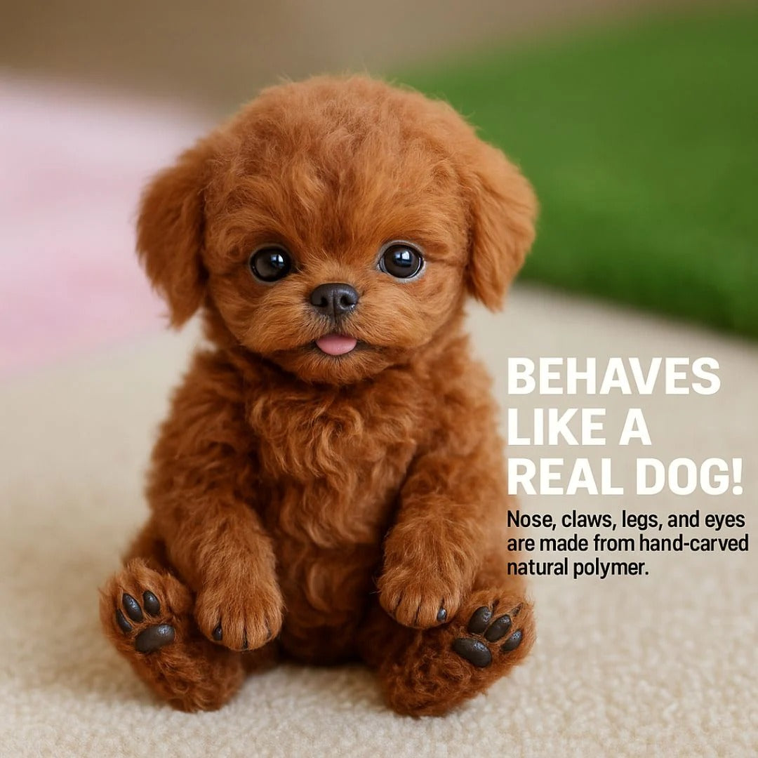 Unisex Interactive Synthetic Leather Robotic Puppy | Lifelike Companion Toy 0