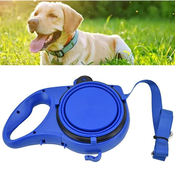 Unisex Multifunctional Nylon Dog Leash | Compact Water Bottle and Bowl Holder 0