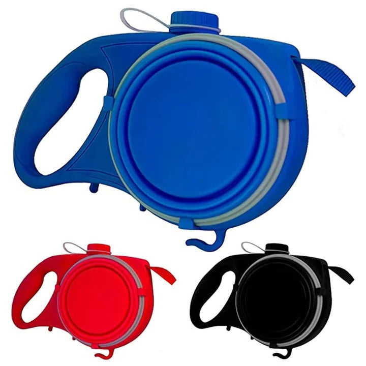 Unisex Multifunctional Nylon Dog Leash | Compact Water Bottle and Bowl Holder 2