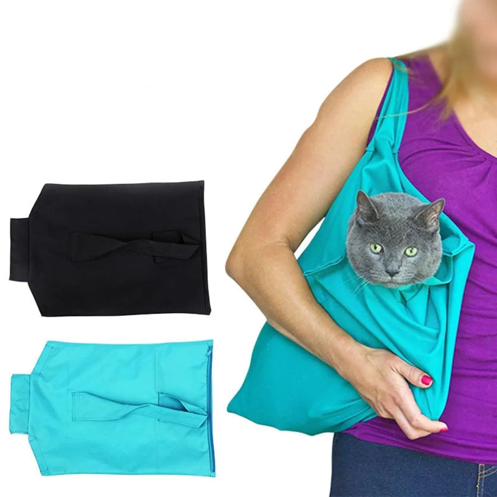 Unisex Oxford Cloth Cat Carrier Pouch | Spacious Foldable Travel Tote 1
