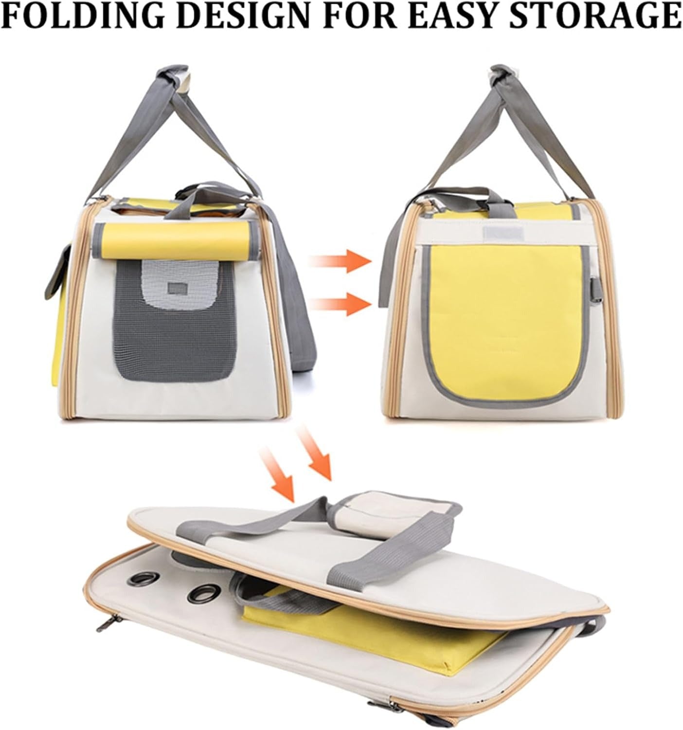 Unisex Oxford Cloth Travel Pet Carrier | Spacious and Comfortable Design for Cats and Small Dogs 5
