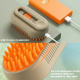 Unisex Pet Grooming Tool | 3-in-1 Steam Brush for Shedding | Gentle and Effective 1