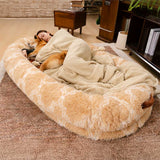 Unisex Plush Dog Bed | Cozy Oversized Donut Cuddle Cradle 5