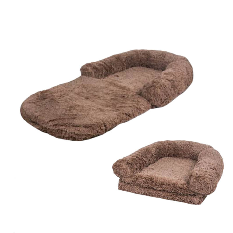 Unisex Plush Foldable Dog Bed | Extra-Large Cozy Lounge Space 11