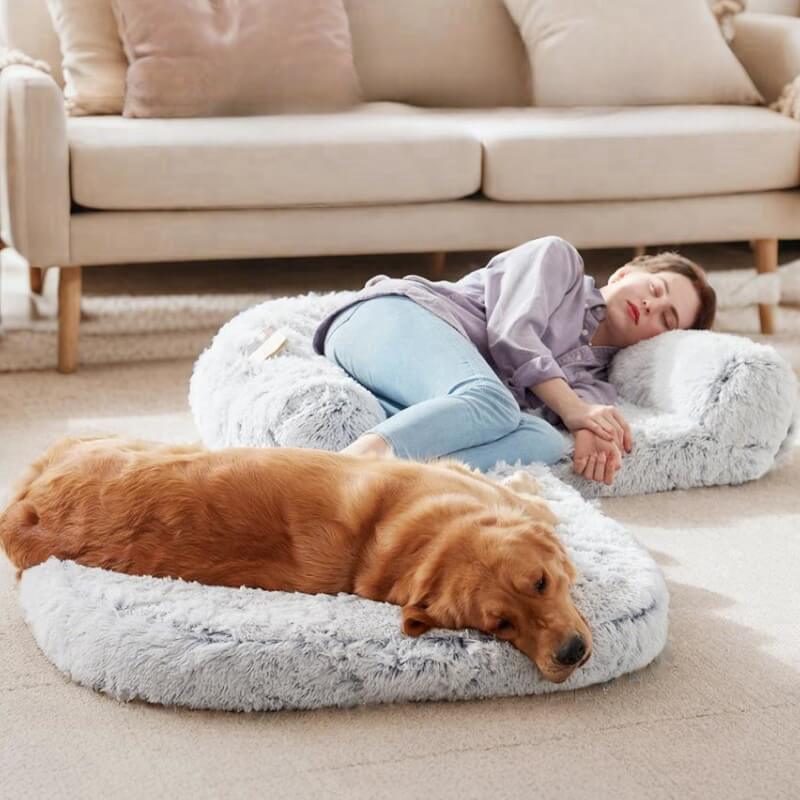 Unisex Plush Foldable Dog Bed | Extra-Large Cozy Lounge Space 5
