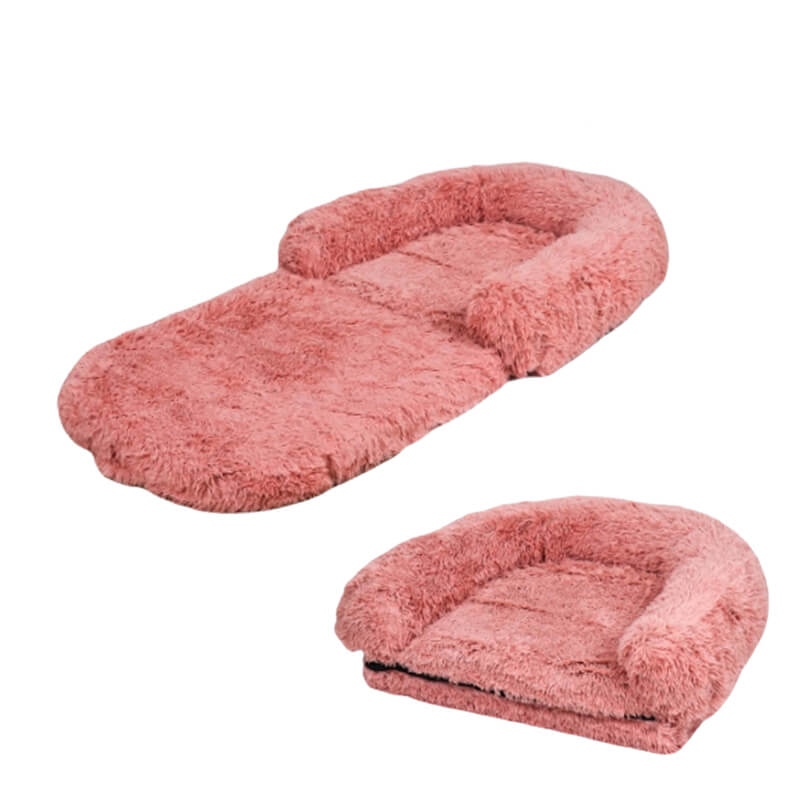Unisex Plush Foldable Dog Bed | Extra-Large Cozy Lounge Space 9