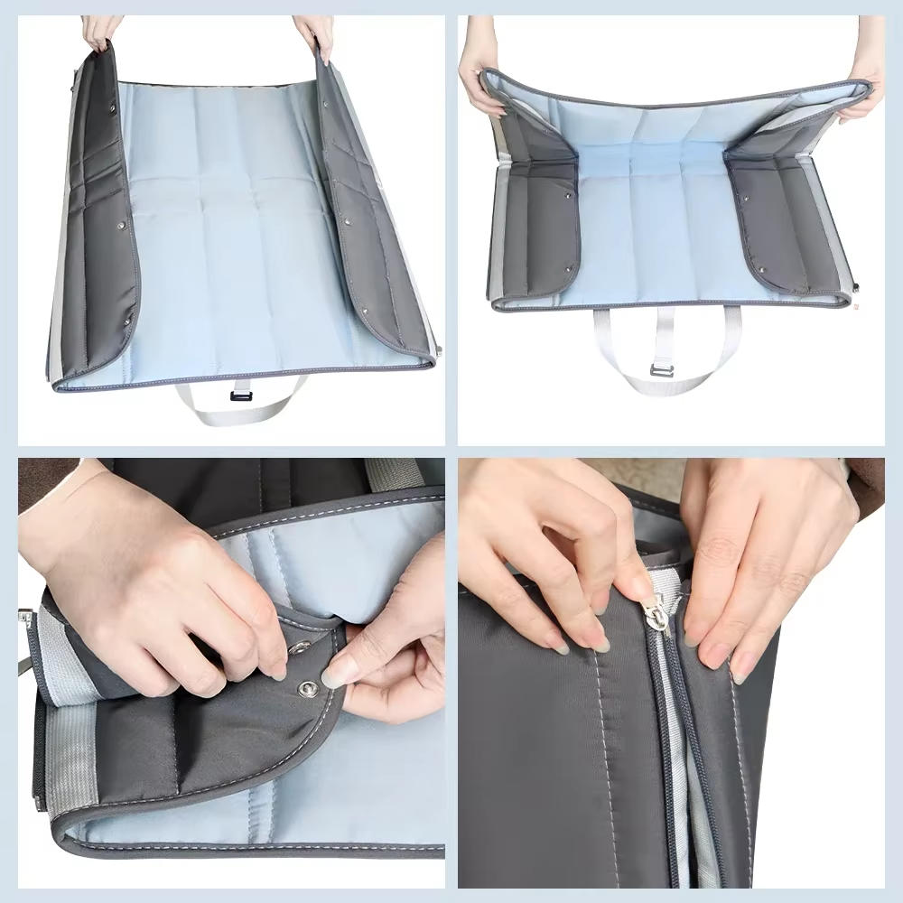Unisex Polyester Dog Travel Carrier | Convertible Cozy Mat with Smart Storage 5