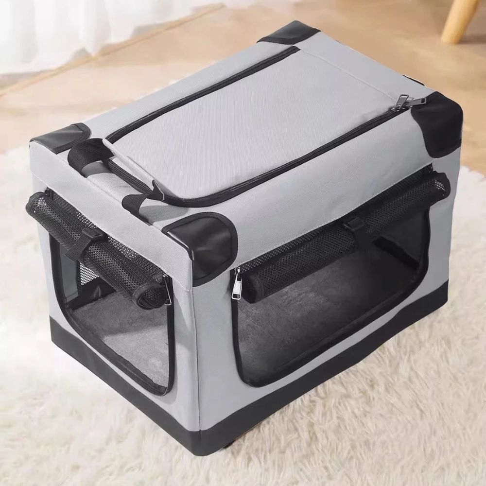 Unisex Portable Oxford Fabric Dog Crate | Lightweight Collapsible Pet Kennel for Indoor and Outdoor Use 2