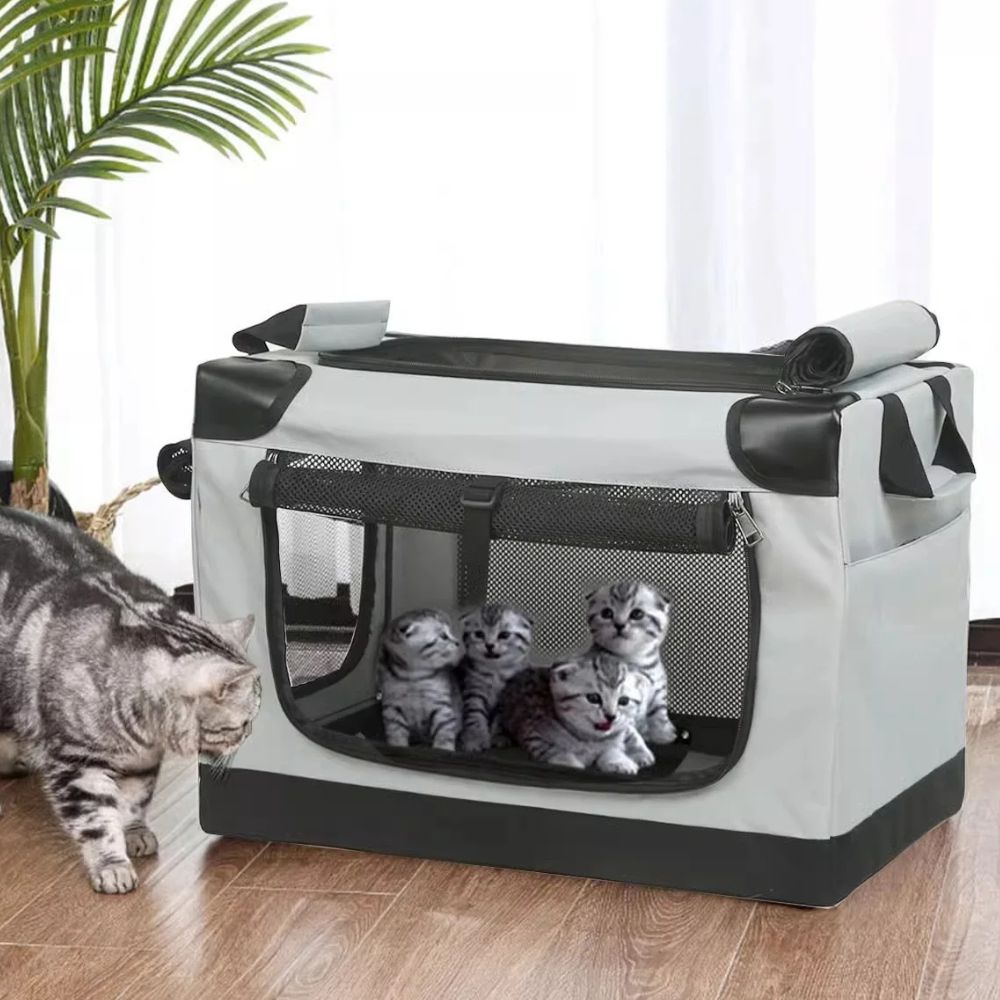 Unisex Portable Oxford Fabric Dog Crate | Lightweight Collapsible Pet Kennel for Indoor and Outdoor Use 3