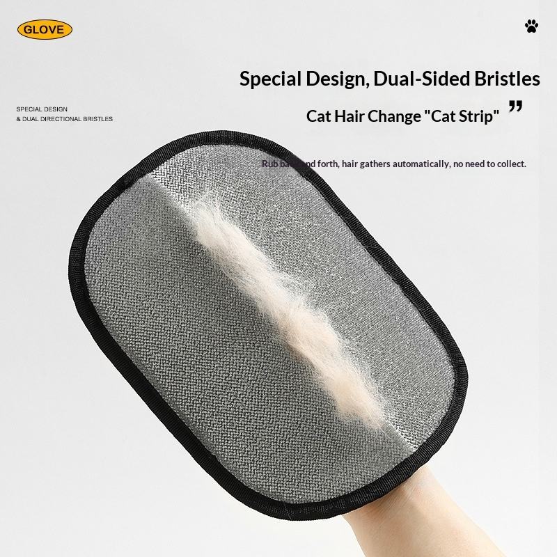 Unisex Soft Flexible Pet Grooming Gloves | Double-Sided Anti-Static Fur Remover 3