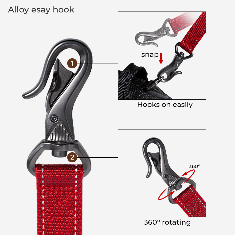 Unisex Tear-Resistant Nylon Dog Leash | Versatile Hands-Free Adjustable Bungee 3