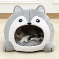 Very Soft Plush Cat Bed Basket | Cozy Lounger Cave for Cats and Small Dogs