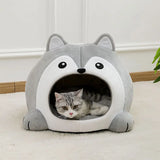 Very Soft Plush Cat Bed Basket | Cozy Lounger Cave for Cats and Small Dogs