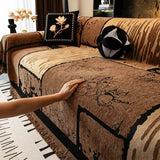 Vintage Chenille Anti-Scratch Sofa Protector Throw Breathable Couch Cover
