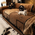Vintage Chenille Anti-Scratch Sofa Protector Throw Breathable Couch Cover
