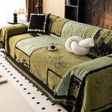 Vintage Chenille Anti-Scratch Sofa Protector Throw Breathable Couch Cover