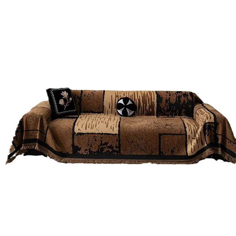 Vintage Chenille Anti-Scratch Sofa Protector Throw Breathable Couch Cover