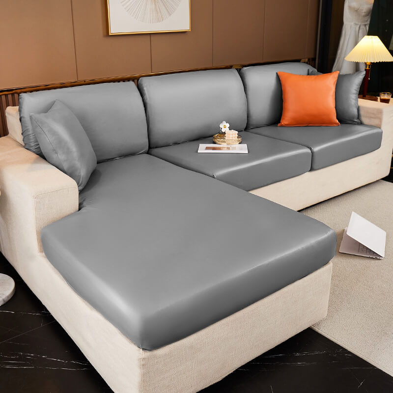 Waterproof Technology Fabric Fully Surround Anti-Scratch and Hair-Resistant Sectional Comfy Couch Cover