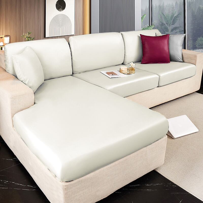 Waterproof Technology Fabric Fully Surround Anti-Scratch and Hair-Resistant Sectional Comfy Couch Cover