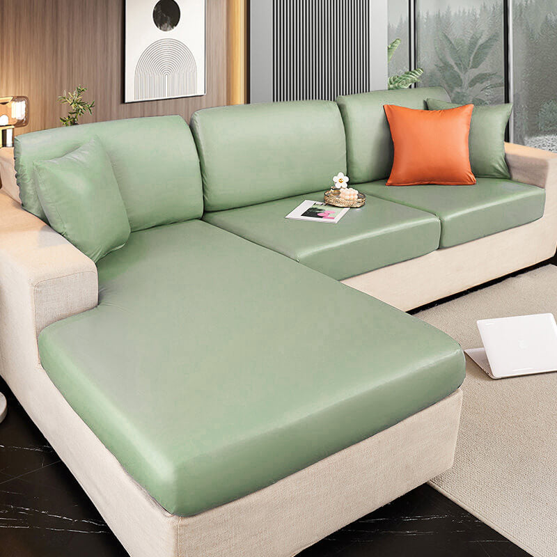 Waterproof Technology Fabric Fully Surround Anti-Scratch and Hair-Resistant Sectional Comfy Couch Cover