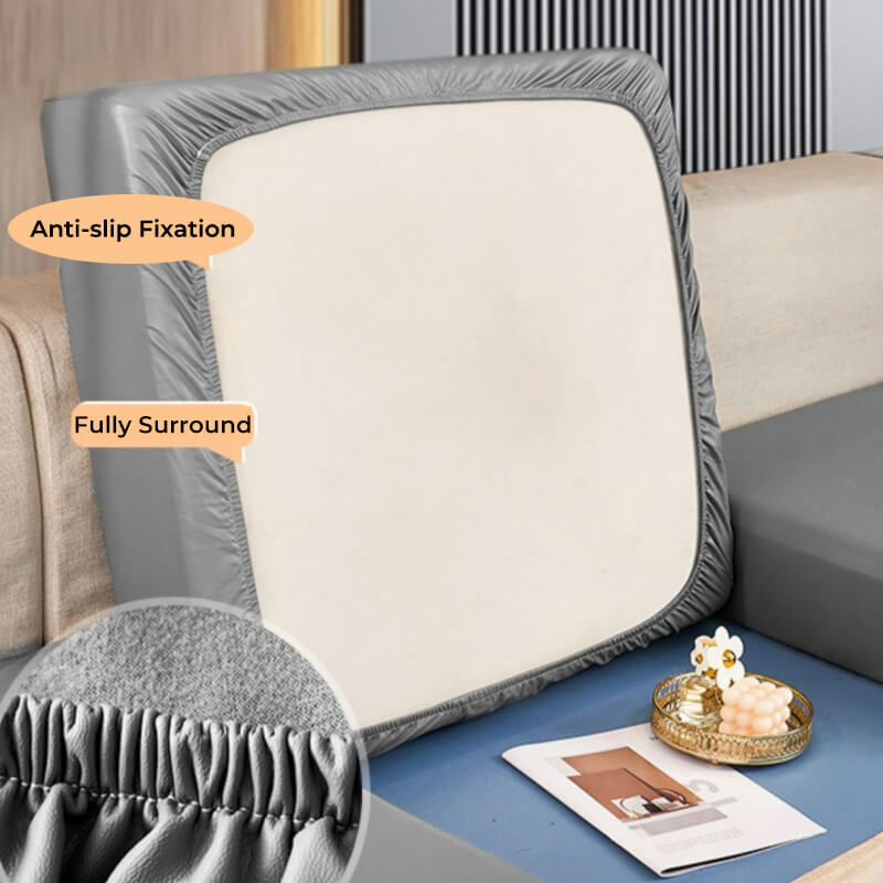 Waterproof Technology Fabric Fully Surround Anti-Scratch and Hair-Resistant Sectional Comfy Couch Cover