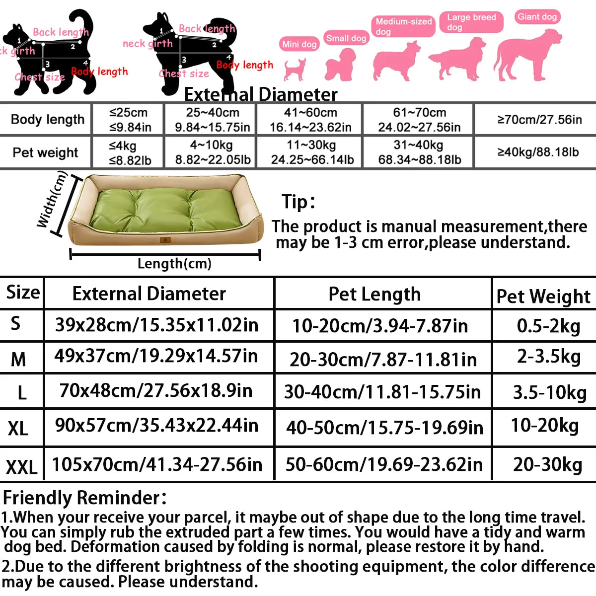 Waterproof All-Season Dog Bed | Cooling Sleeping Mat for Small to Large Dogs