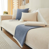 Wheat Ears Pattern Chenille Anti-Scratch Cozy Couch Cover