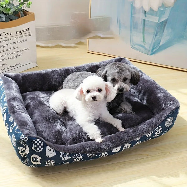 Winter Sofa Dog Bed | Soft Cushioned Basket Mat for Small to Large Dogs and Cats