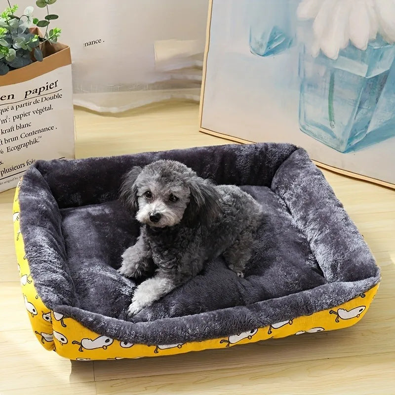 Winter Sofa Dog Bed | Soft Cushioned Basket Mat for Small to Large Dogs and Cats
