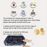 Winter Sofa Dog Bed | Soft Cushioned Basket Mat for Small to Large Dogs and Cats