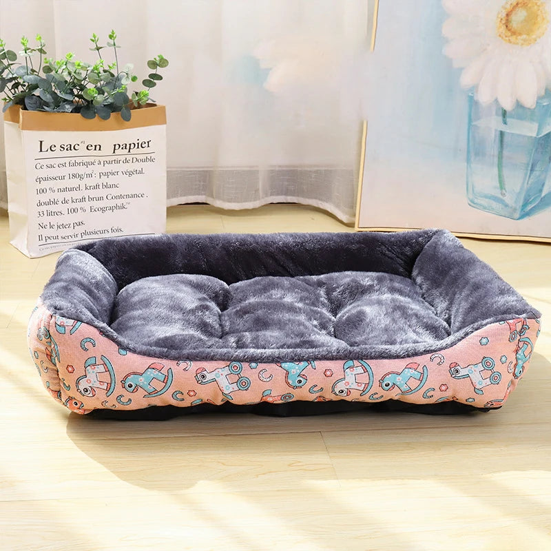 Winter Sofa Dog Bed | Soft Cushioned Basket Mat for Small to Large Dogs and Cats