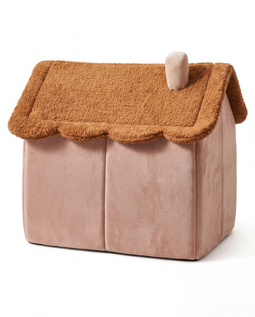 Bear Cottage Pet Bed back view