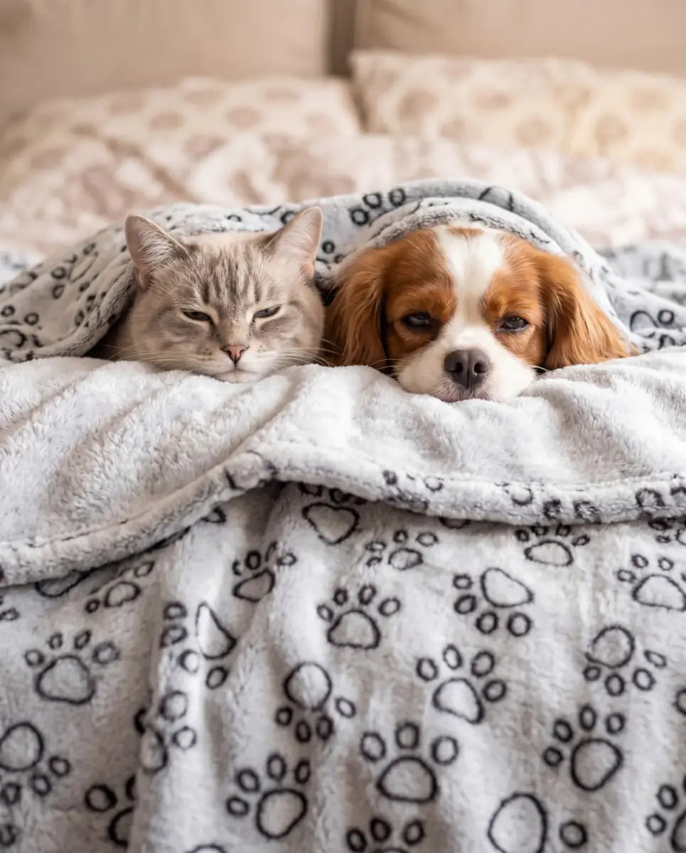 Paw Print Blanket lifestyle