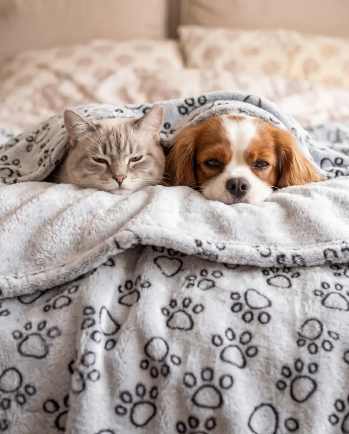 Paw Print Blanket lifestyle