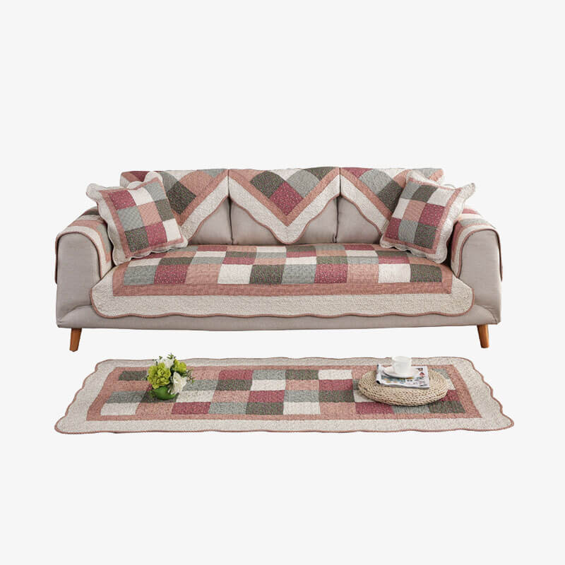 Cotton Quilted Washable Non-slip Waterproof Couch Cover