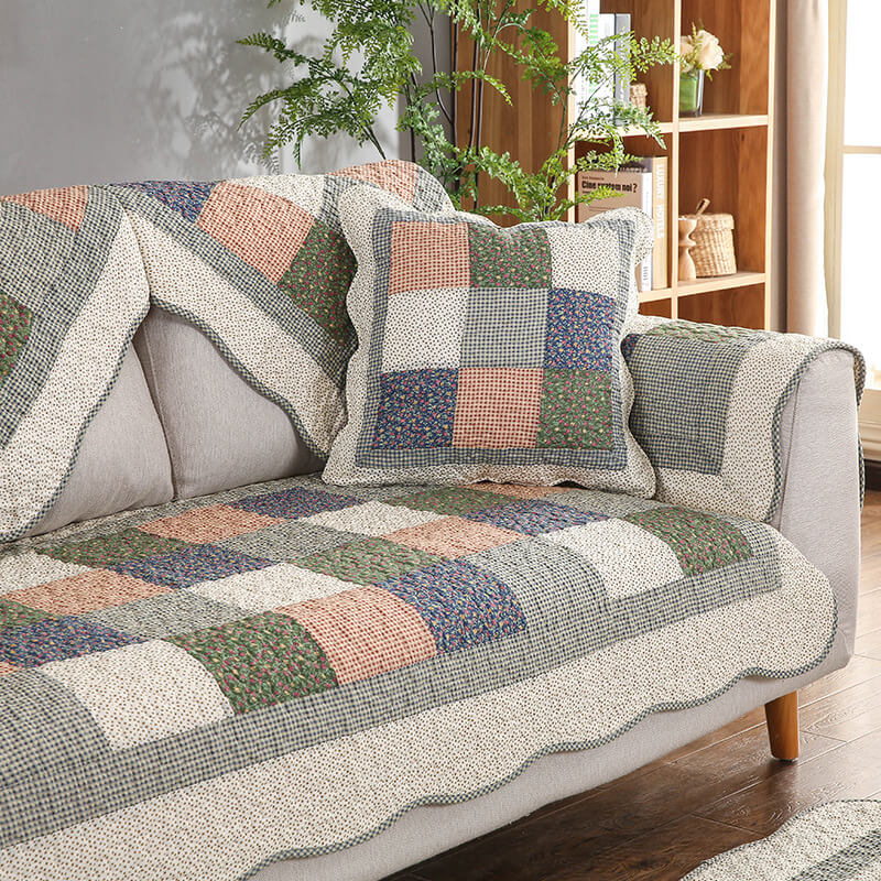 Cotton Quilted Washable Non-slip Waterproof Couch Cover