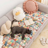 Garden Chic Cotton One-Piece Pet Friendly Protective Silky Couch Cover